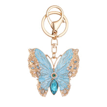 Dual Purpose Enamel Dripping Oil Coat Butterfly Brooch Keychain