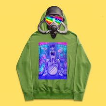 Essential hoodie with inkjet steam wave