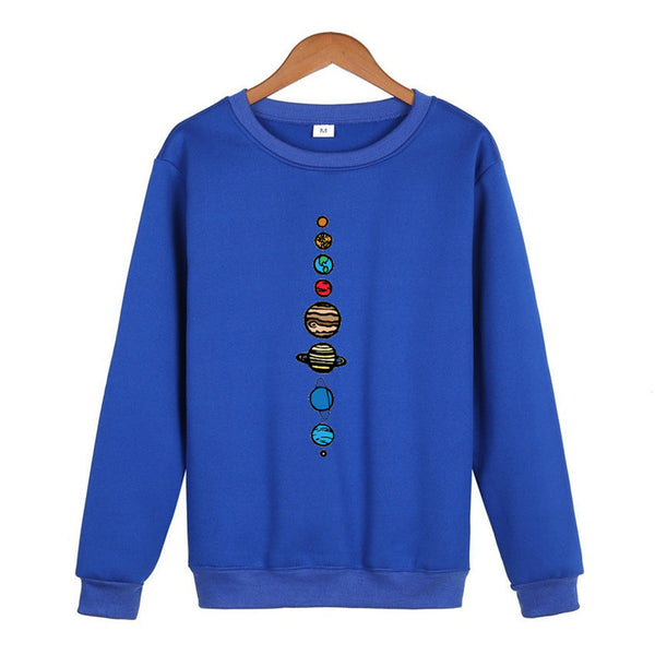 Planetary collar hoodie