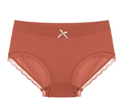 Graphene Bottom Crotch Breathable Panties Female Mid-waist Student Cloud Pants Briefs