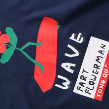Fake two-piece printed hoodie