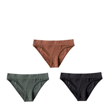 Pure Color Low-waist Threaded Cotton High-stretch Comfortable Women's Panties