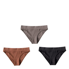 Pure Color Low-waist Threaded Cotton High-stretch Comfortable Women's Panties