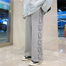 New Cute Little Rabbit Print Panties Straight Pants For Women