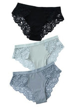 3-Piece Set Of Cotton Lace Ladies Underwear
