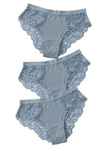 3-Piece Set Of Cotton Lace Ladies Underwear