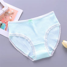 Women's All Cotton Underwear Mid Waist Briefs