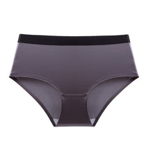 Seamless Underwear Ladies Ultra-thin Ice Silk Mid-waist Waistband Sexy Large Size Breathable Cotton Crotch Briefs