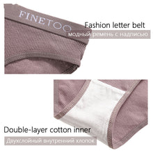 3 Pieces Set Of Women's Underwear Cotton Sexy Panties