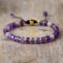 Natural Lapis Amethyst Agate Beaded Handmade Bracelet
