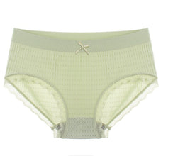 Graphene Bottom Crotch Breathable Panties Female Mid-waist Student Cloud Pants Briefs