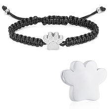 Stainless Steel Ornament Open Memorial Pet Hair Ashes Bracelet