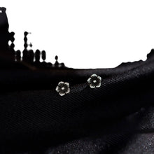 Sterling Silver Rose Ear Studs Sleep Free Special-interest Design Advanced