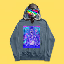 Essential hoodie with inkjet steam wave