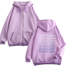 Women's Purple Zip Sweater Hoodie
