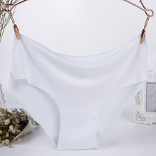 Ice Silk Seamless Wavy Edge Sexy Candy Color Panties
