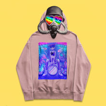 Essential hoodie with inkjet steam wave