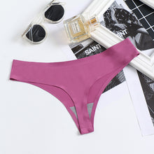 New Style Sexy Breathable Seamless Low-rise Ladies Briefs One-piece Thong Panties