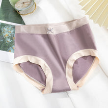 Ladies Seamless Panties Enlarged Briefs Mid-high Waist Bow Graphene Cotton Crotch