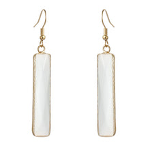 Design Natural Stone Opal Geometric Popular Earrings