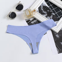 New Style Sexy Breathable Seamless Low-rise Ladies Briefs One-piece Thong Panties