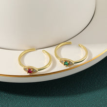 Copper Plating 18K Gold Simple Vintage Open Ring