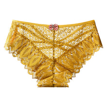 Women's Mid-waist Lace Butterfly Briefs