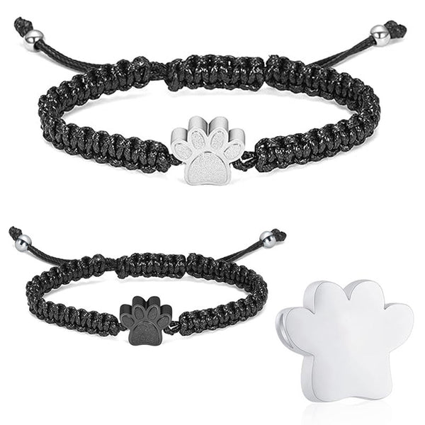 Stainless Steel Ornament Open Memorial Pet Hair Ashes Bracelet