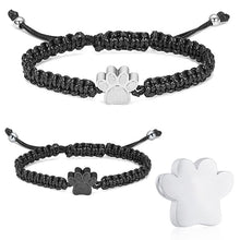Stainless Steel Ornament Open Memorial Pet Hair Ashes Bracelet