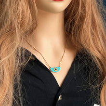 Turquoise Necklace Girls Fashion  Entry Lux Clavicle Chain