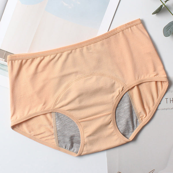 Women's Breathable Mid-high Waist Physiological Pants Leak-proof Sanitary Panties