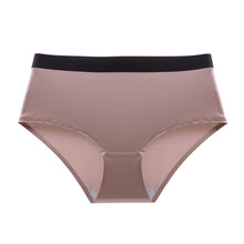 Seamless Underwear Ladies Ultra-thin Ice Silk Mid-waist Waistband Sexy Large Size Breathable Cotton Crotch Briefs
