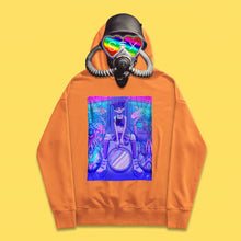 Essential hoodie with inkjet steam wave