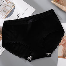 Antibacterial lace-edged panties