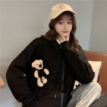 Bear zipper hoodie