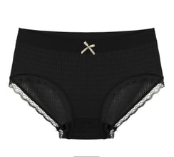 Graphene Bottom Crotch Breathable Panties Female Mid-waist Student Cloud Pants Briefs