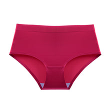 Seamless Underwear Ladies Ultra-thin Ice Silk Mid-waist Waistband Sexy Large Size Breathable Cotton Crotch Briefs