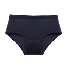 Seamless Underwear Ladies Ultra-thin Ice Silk Mid-waist Waistband Sexy Large Size Breathable Cotton Crotch Briefs
