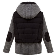 Down padded hoodie