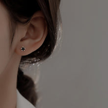 Sterling Silver Rose Ear Studs Sleep Free Special-interest Design Advanced