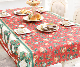 Fabric Tablecloth Italian Christmas Table Decorations
