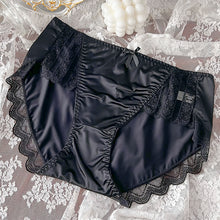 Skin-friendly Ice Silk Underwear Lace Edge Comfortable Satin Underwear Sheath Sexy Seamless Underwear Simple