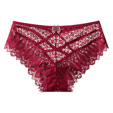 Women's Mid-waist Lace Butterfly Briefs