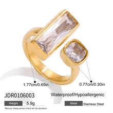 High-grade Rhinestone Titanium Steel No Fading Ring