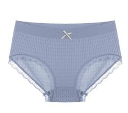 Graphene Bottom Crotch Breathable Panties Female Mid-waist Student Cloud Pants Briefs