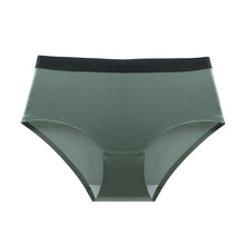Seamless Underwear Ladies Ultra-thin Ice Silk Mid-waist Waistband Sexy Large Size Breathable Cotton Crotch Briefs