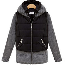 Down padded hoodie