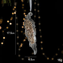 Christmas Decorations Sequins Acrylic Transparent Pendant