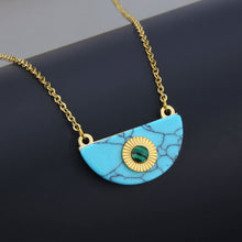 Turquoise Necklace Girls Fashion  Entry Lux Clavicle Chain