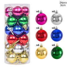 Christmas Ball Christmas Decorations 24 PCs Christmas Ball Set Christmas Tree Pendant